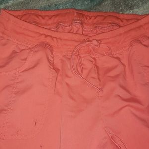 Coral Colored Scrub Set